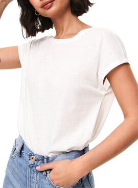 T-Shirt Only Ama Life Bianco per Donna