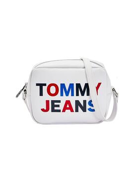 Borsa Tommy Jeans Camara Bag Bianco per Donna