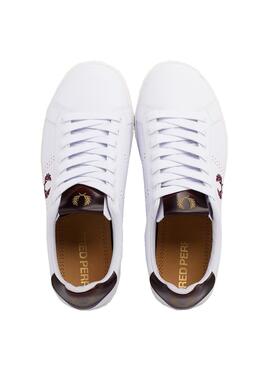 Sneaker Fred Perry Leather Bianco Uomo Donna