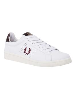 Sneaker Fred Perry Leather Bianco Uomo Donna
