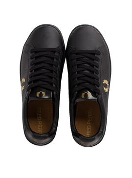 Sneaker Fred Perry Leather Nero Uomo Donna
