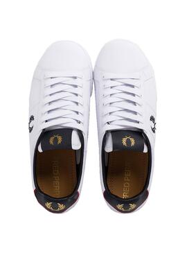 Sneaker Fred Perry Leather Bianco per Uomo