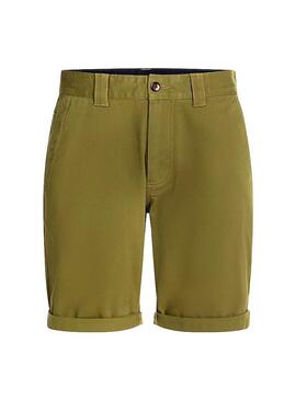 Bermuda Tommy Jeans Scanton Chino Verde Uomo