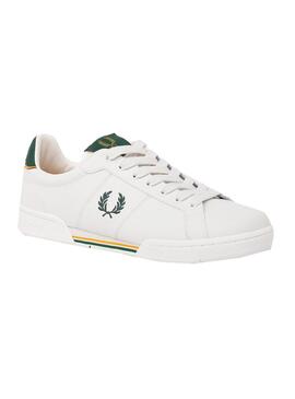 Sneaker Fred Perry B722 Leather Bianco Uomo