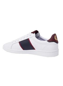 Sneaker Fred Perry B721 Pelle Bianco Uomo