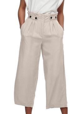 Pantaloni Only Theia Magne Life Beige Beige Donna