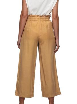 Pantaloni Only Theia Magne Life Marrone per Donna