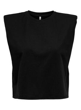 Top Only Jen Life Nero per Donna