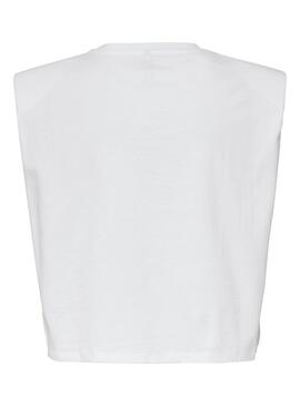 Top Only Jen Life Bianco per Donna