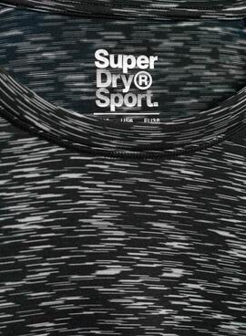 T-Shirt Superdry Pigment Nero per Uomo