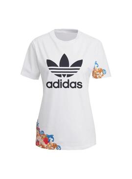 T-Shirt Adidas Studio London Bianco per Donna