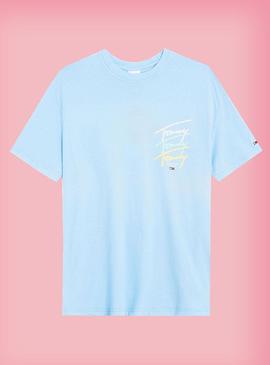 T-Shirt Tommy Jeans Pastel Logo Repeat Uomo