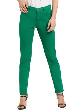 Naf Naf pantaloni skinny tasche Verde Donna