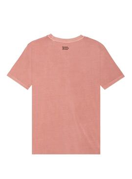 T-Shirt Klout Dyed Rosa per Uomo