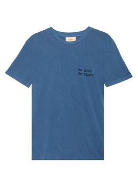 T-Shirt Klout Dyed Blu per Uomo