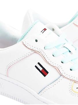 Sneaker Tommy Jeans Pastel Bianco per Donna
