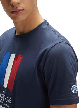 T-Shirt North Sails Saint-Tropez Blu Navy Uomo