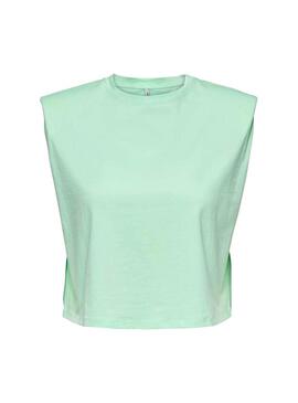 Top Only Jen Life Verde per Donna