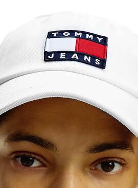 Berretto Tommy Jeans Heritage Bianco per Uomo