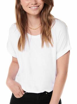 T-Shirt Only Moster Bianco per Donna