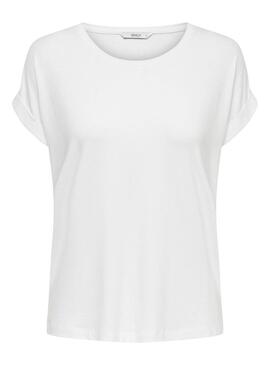 T-Shirt Only Moster Bianco per Donna