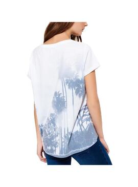 T-Shirt Superdry Miami Bianco per Donna