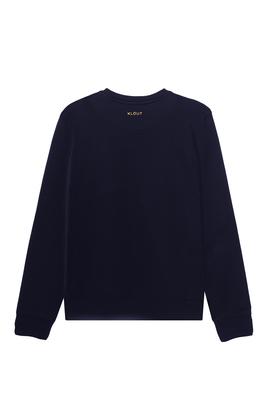 Felpa Klout Basic Blu Navy per Uomo