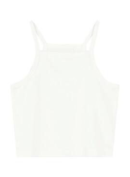 Top  Name It Elfi Cropped Bianco per Bambina