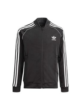 Giacca Adidas Track Top Adicolor Nero Bambino Bambina