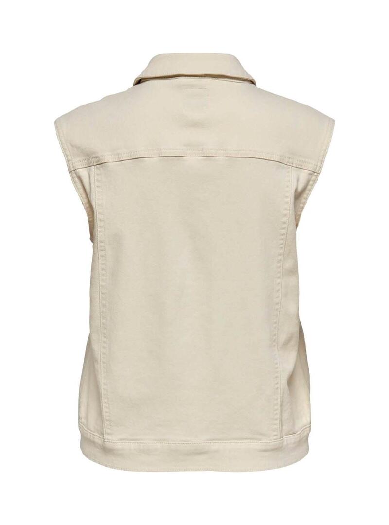 Gilet Only Carra Life Beige per Donna