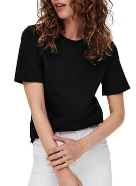 T-Shirt Only Life Nero per Donna