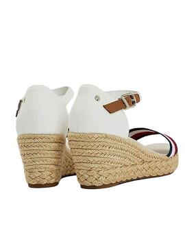 Sandali Tommy Hilfiger Shimmery ribbon Bianco