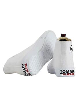 Sneaker Tommy Jeans Long Laze Midcut Bianco