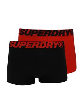 Mutande Superdry Trunk Doble Rosso per Uomo