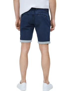 Bermuda Pepe Jeans James Short Blu Navy per Uomo