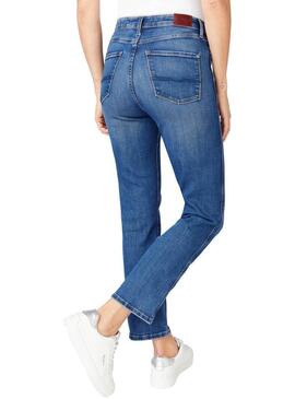 Jeans Pepe Jeans Dion 7/8 Blu per Donna