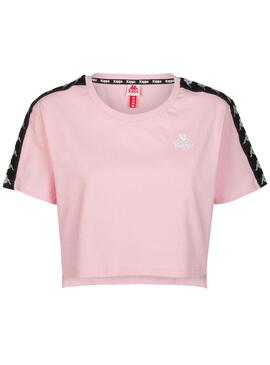 T-Shirt Kappa Aupa Rosa per Donna