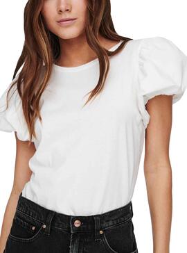Top Only Ida Life Bianco per Donna