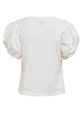 Top Only Ida Life Bianco per Donna
