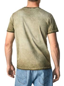 T-Shirt Pepe Jeans West Sir Verde per Uomo