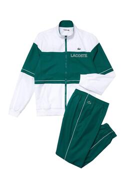 Tuta sportiva Lacoste Sport Colore Block Verde Uomo