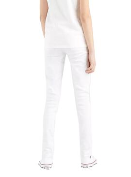 Jeans Levis 710 Skinny Bianco per Bambina