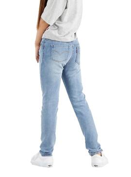 Jeans Levis 710 Super Skinny Blu Bambina