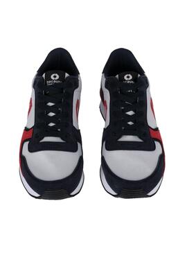 Sneaker Ecoalf Yale Bianco e Rosso per Uomo
