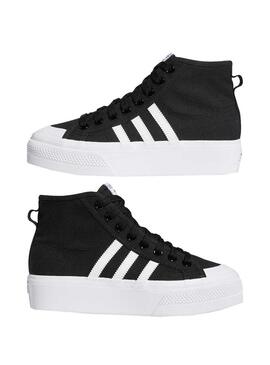 Sneaker Adidas Nizza Platform Nero per Donna