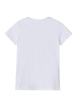 T-Shirt Name It Mentos Denisa Bianco per Donna