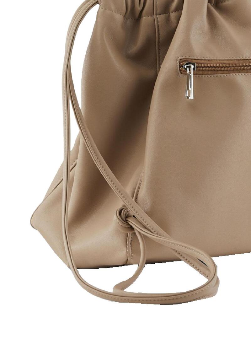 Borsa Pieces Talli Beige per Donna