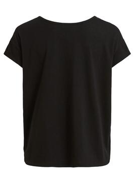 T-Shirt Vila Roccia Vilinnea Nero per Donna