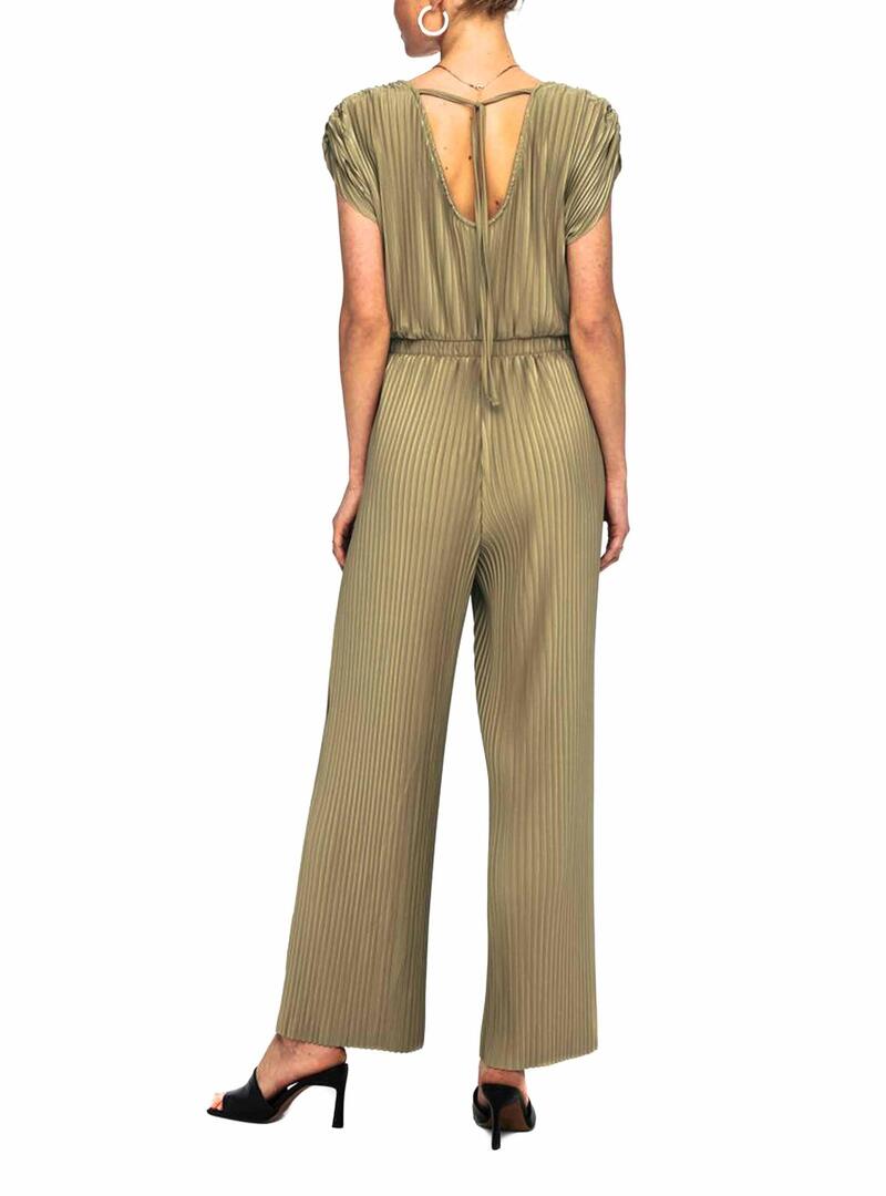 Jumpsuit Only Mary Plisado Verde per Donna