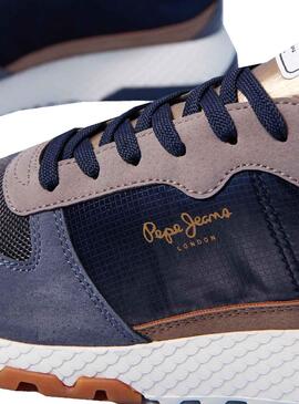 Sneaker Pepe Jeans Koko Essence Blu Navy Donna